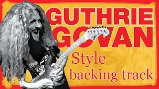 Video thumbnail of "GUTHRIE GOVAN Style Rock Backing Track (A minor)"