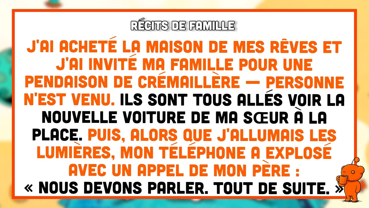 Ma famille a ignoré ma pendaison de crémaillère pour aller fêter la voiture de ma sœur.