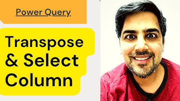 Power query transpose rows to columns using M language - (Power Query Training) 15