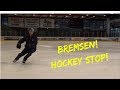 Schlittschuhlaufen Bremsen: Hockey Stop Tutorial