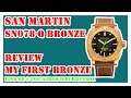 San Martin SN078-Q Bronze Diver in Panerai Case and my first Bronze Watch ever !!!