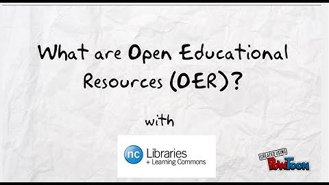 What are OER with ncLibraries?