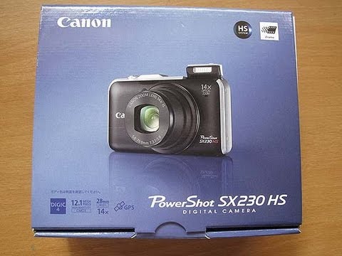 Teken een foto Slecht Stoffig Canon PowerShot SX230 HS Digital Camera Unboxing - YouTube