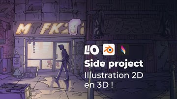 MTFKZ mon side project pour transformer une illu en scène 3D