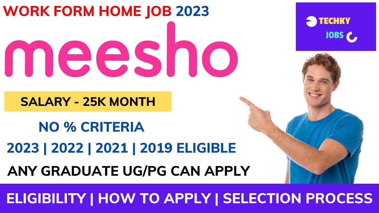 Meesho Work From Home Off Campus Drive For 2023 Batch Meesho Hiring meesho-work-from-home-off-campus-drive-for-2023-batch-meesho-hiring