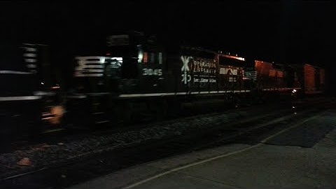 NS 13R with NS 3045 Operation Lifesaver and 2 GP40-2 slug sets in Charlottesville Virginia.