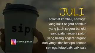 Hidup itu seperti kopi walaupun pahit tapi ada rasa nikmat