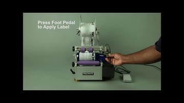 Tach-It #YLB-2 Premium Adjustable Semi Automatic Bottle Label Applicator Machine with Foot Pedal