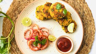How to make Corn kebabs | Corn spinach patty | Corn kebab recipe | kids tiffin recipe
