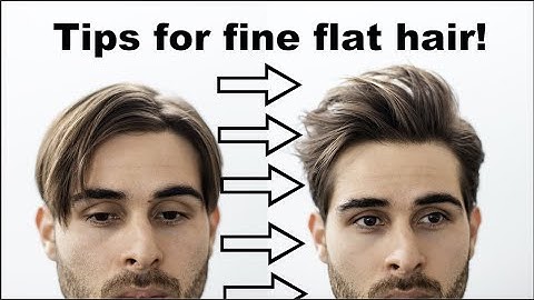 Adding volume to flat hair