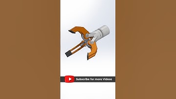 3 Finger Gripper Mechanism | #solidworks Robotic Design #shorts | Master CAD Studio #3danimation