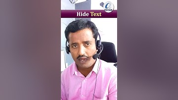 Hide All Types of Data in Excel Telugu || No