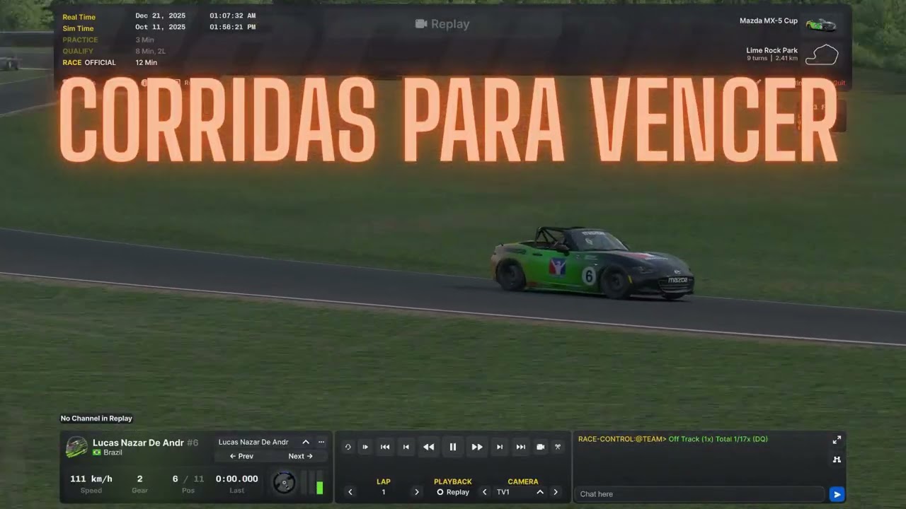 Clipe de lançamento do canal Rispe Sim Racing