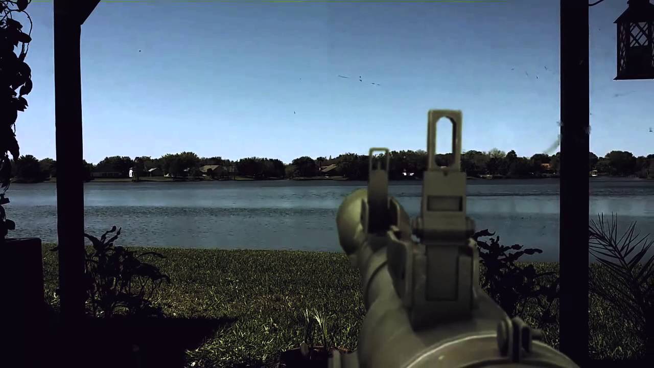 Real rocket launcher shot across Lake