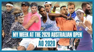 My Week at the 2020 Australian Open | Match Footage & Exploring Melbourne Park