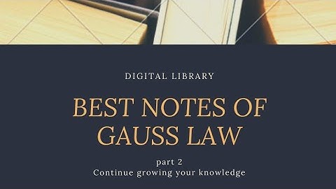 Physics Class 12 Chapter 1 | Gauss law | Handmade Notes by digital library_samim ahmed