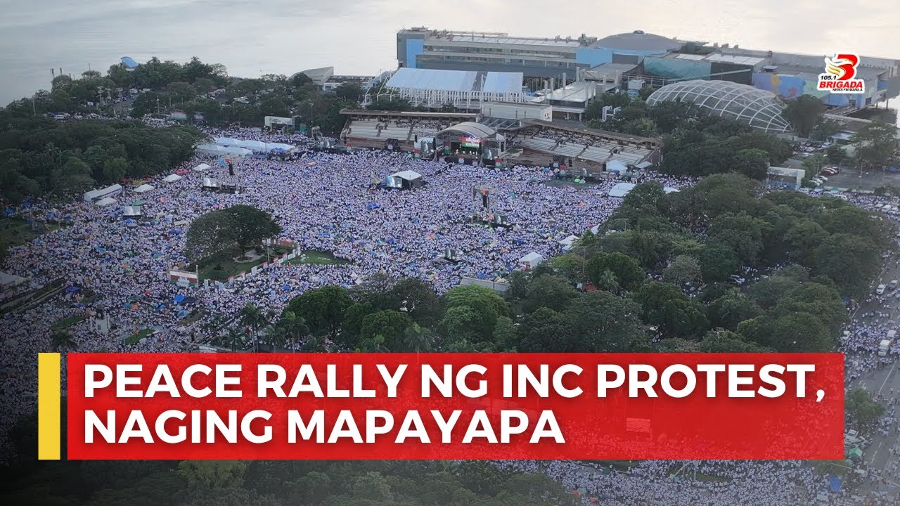 Unang araw ng INC protest, generally peaceful - YouTube