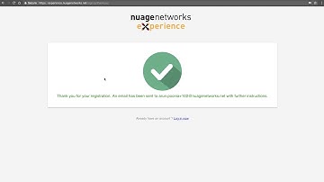 Registering and Logging into Nuage X