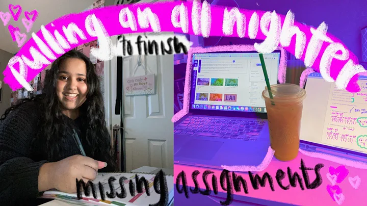 productive pulling an all nighter to finish online school missing assignments