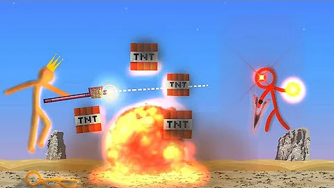 Stickman vs. Minecraft Ep 2! ( FAN MADE) . Alan Becker's characters - tsc, the king, the lord.