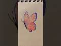 Easy Butterfly Drawing 🦋 #art  #drawing  #butterfly
