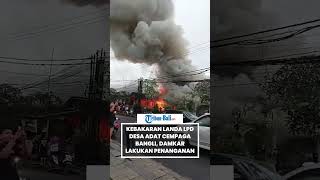 Kebakaran Landa Lpd Desa Adat Cempaga Bangli, Damkar Lakukan Penanganan