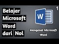 Belajar Microsoft Word dari Nol - Mengenal Microsoft Word #1 #untukpemula