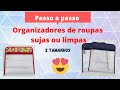 Organizador de roupas sujas e limpas impermeável- Passo a Passo