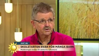 Hans dotter tog sitt liv efter mobbning i skolan - Nyhetsmorgon (TV4)