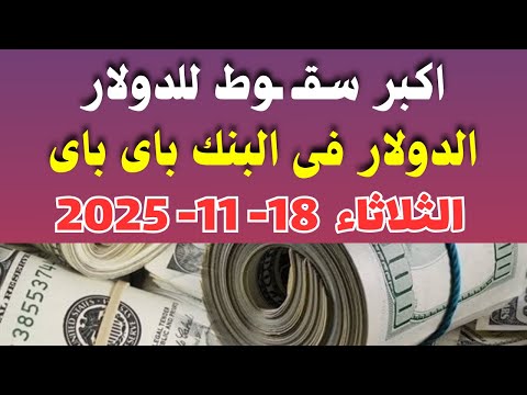 اسعار الدولار اليوم سعر الدولار فى البنك اليوم الثلاثاء 18 11 2025 في مصر