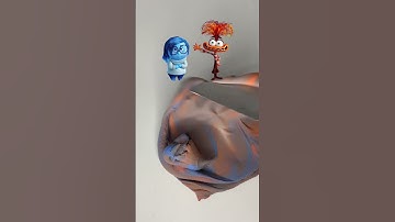 Sadness Anxiety Guess the mixed #mixingcolor #colormixing #insideout2 #shots #satisfying #sadness