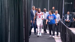 Jalen Brunson Exits To Locker Room In Nba Finals Game 1 With Apparent Knee Injury  Nba On Espn
