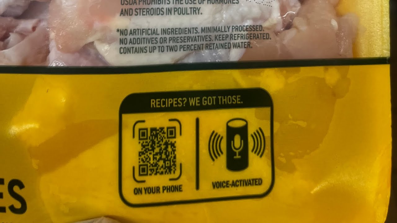 What does a QR code and a voice activation logo has anything to do with ...