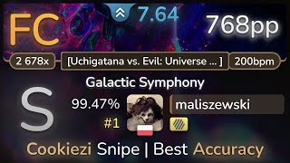 7.6⭐ maliszewski | Mandragora - Galactic Symphony [Uchigatana vs. Evil] +HD 99.47% FC #1 | 768pp