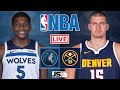 Minnesota Timberwolves vs Denver Nuggets nba live scoreboard today