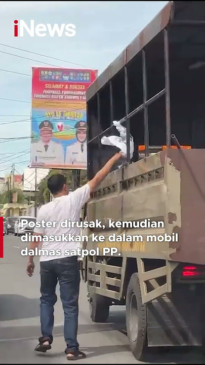 Viral! Poster Ganjar Dirusak Satpol PP di Siantar #Shorts