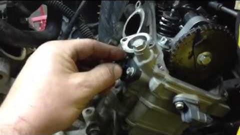 Can-am timing chain tensioner adjustment.
