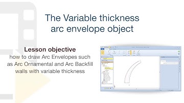 Edificius Tutorial - Curved envelope with varying thickness - ACCA software