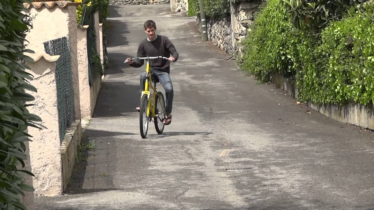 reverse steering bike
