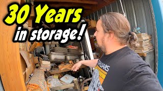 STORED FOR 30 YEARS! Hoarder passed away and I bought his locker for $1,700 at the storage auction