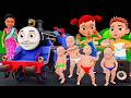 Chintu Chinki &amp; Train Adventure | Bili Ke Bache | Chintu | pagal beta | comedy video | cs bishtvines