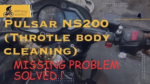 Pulsar NS200 BS6 model (throttle body Cleaning) Missing problem solution#pulsar#bike #nocopyright