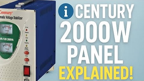 "Understanding the Century 2000W Stabilizer Panel – Easy Tutorial"