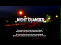 ONE DIRECTION - NIGHT CHANGES | LYRICS LAGU TERJEMAHAN