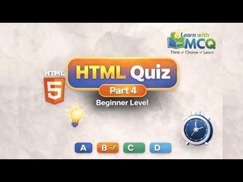 Quiz On HTML5 For Beginners With Explanation | Part - 4 #htmlforbeginners #interview 