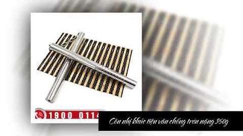 Côn nhị khúc inox tiện vân chống trơn 350g