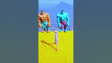 GTA 5 Euphoria Physics | Epic Ragdolls Jumps/Fails ep.16 #shorts #gaming