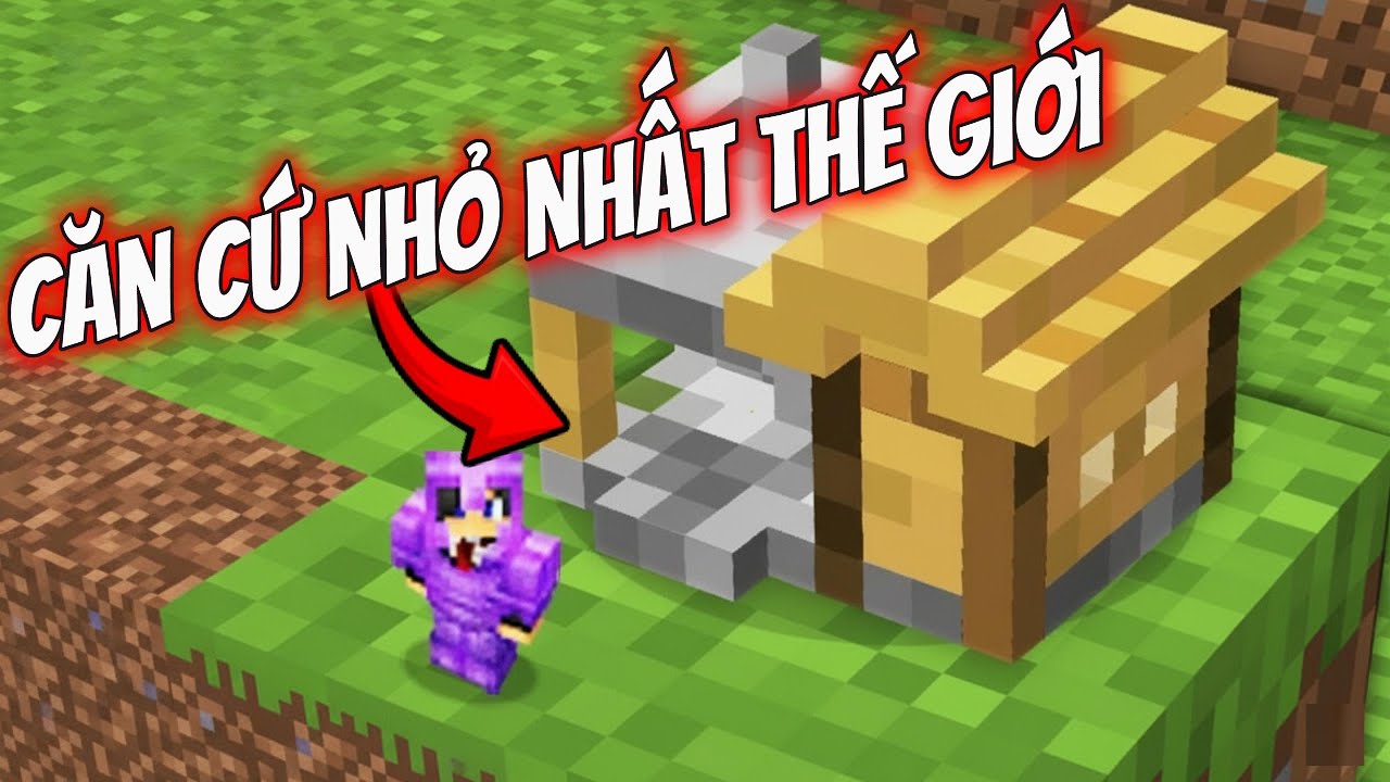Minecraft, Nhưng Tôi Xây Căn Cứ Nhỏ Nhất Thế Giới | MeMaiRap