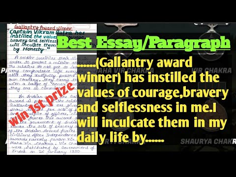 write a essay on gallantry award winners