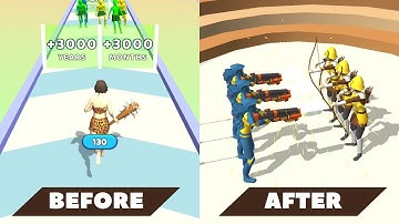 Human Evolution Run 3D All Levels Walkthrough - 👶👩‍🦰 (Mobile Gameplay)